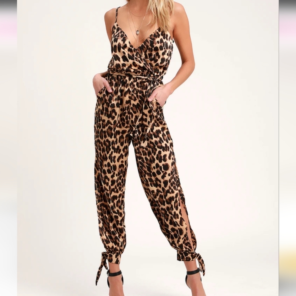 NWT Cheetah Jumpsuit